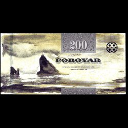 F�r�erne 200-kroner 2011 kval. UNC/0 ufoldet flot!!
