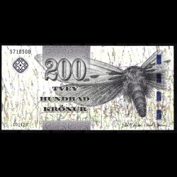 F�r�erne 200-kroner 2011 kval. UNC/0 ufoldet flot!!