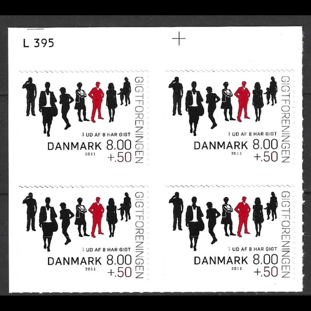 Danmark postfrisk marginalblok L1395