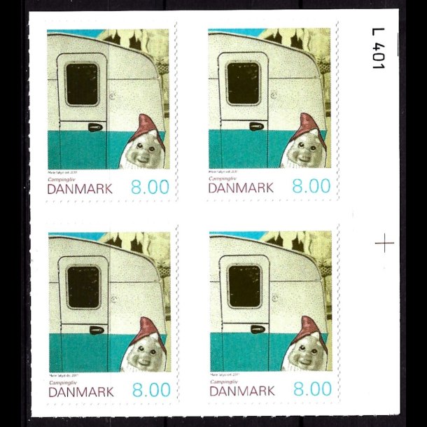 Danmark postfrisk marginalblok L1401