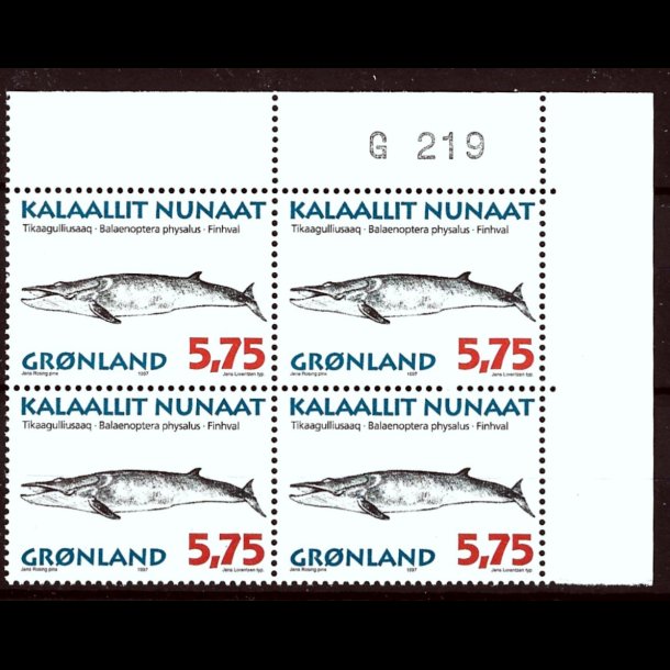 Grnland marginalblok postfrisk G 219