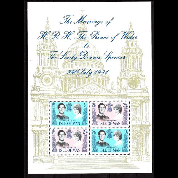 �en Man postfrisk AFA 183-184 miniark