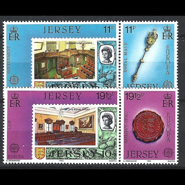 Jersey postfrisk AFA 289-292