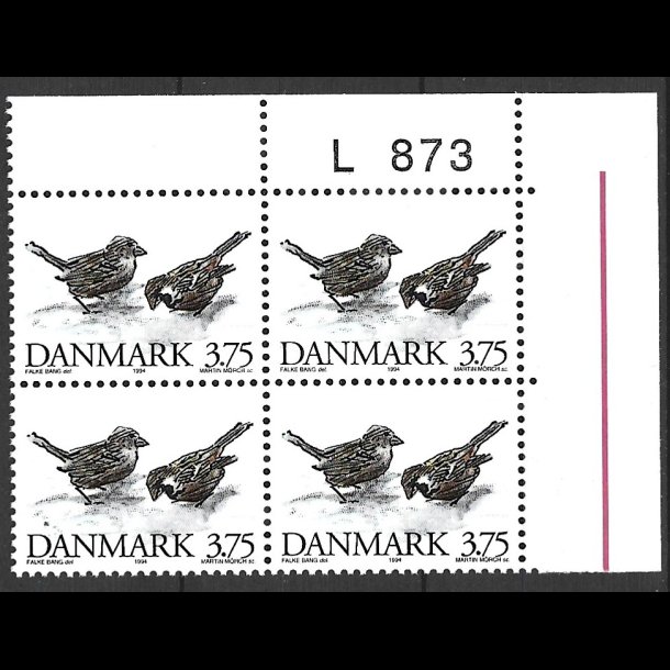 Danmark postfrisk marginalblok L873