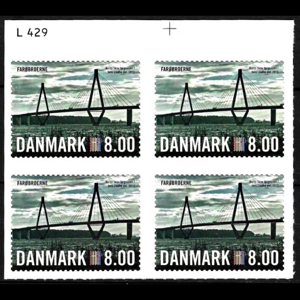 Danmark postfrisk marginalblok L1429