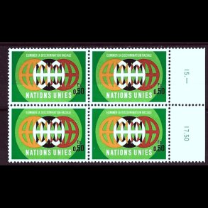 FORENEDE NATIONER POSTFRISK 4-BLOK - 136