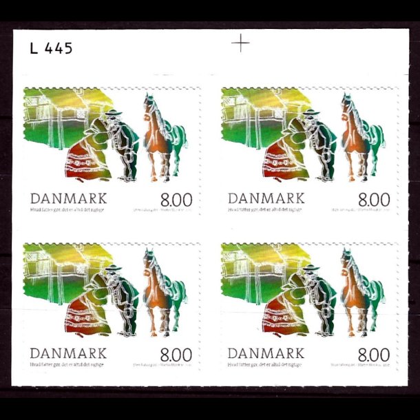 Danmark postfrisk marginalblok L1445