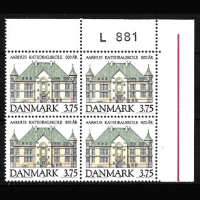 Danmark postfrisk marginalblok L881