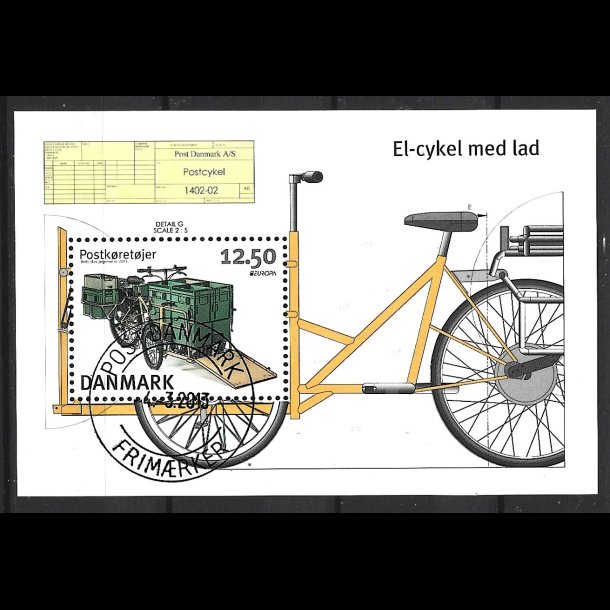 Danmark miniark stemplet AFA 1742A