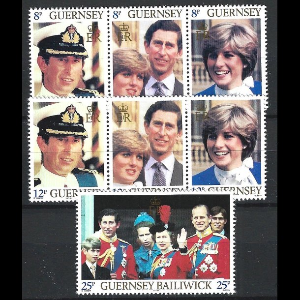 Guernsey postfrisk AFA 218-224