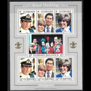 Guernsey postfrisk AFA 218-224 miniark