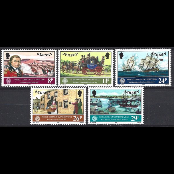 Jersey postfrisk AFA 293-297