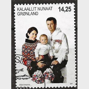 Gr�nland stemplet AFA 490