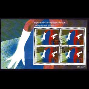 Gr�nland stemplet miniark AFA 560