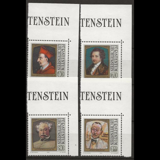 Liechtenstein postfrisk AFA nr. 778-781