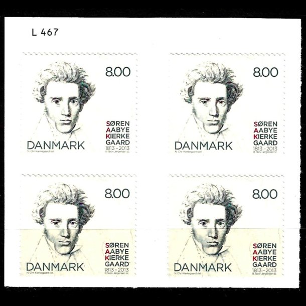 Danmark postfrisk marginalblok L1467