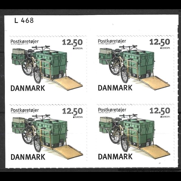 Danmark postfrisk marginalblok L1468