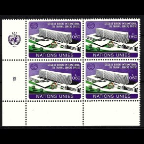 FORENEDE NATIONER POSTFRISK 4-BLOK - 143