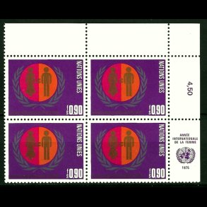 FORENEDE NATIONER POSTFRISK 4-BLOK - 146