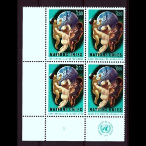 FORENEDE NATIONER POSTFRISK 4-BLOK - 148