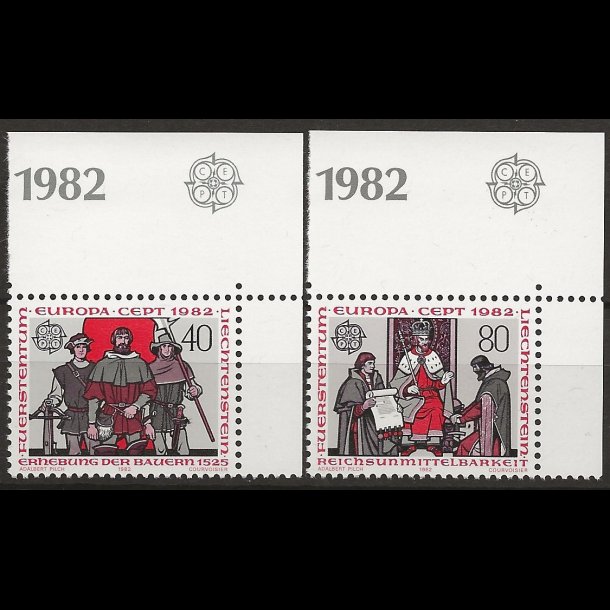 Liechtenstein postfrisk AFA nr. 789-790