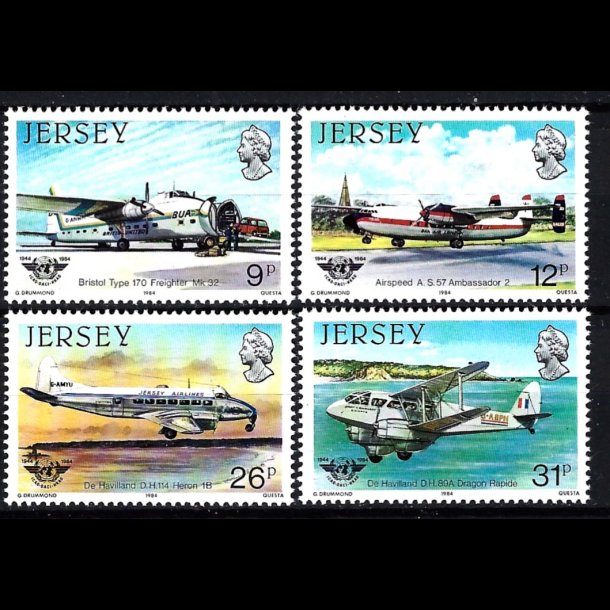 Jersey postfrisk AFA 320-323