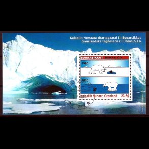 Gr�nland stemplet miniark AFA 569