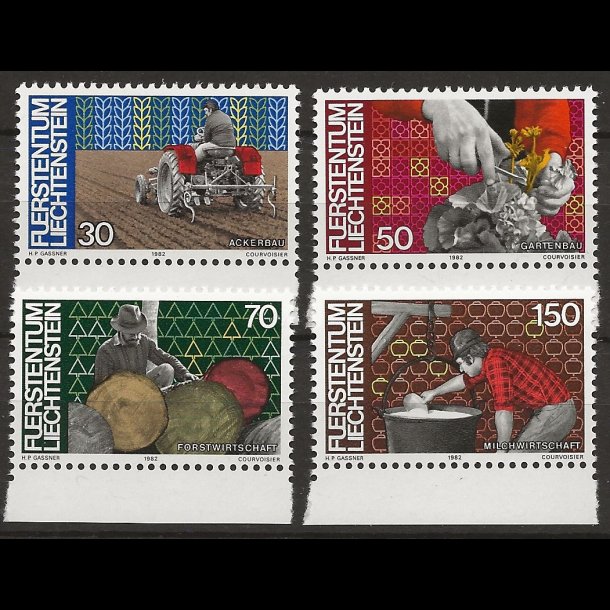 Liechtenstein postfrisk AFA nr. 796-799