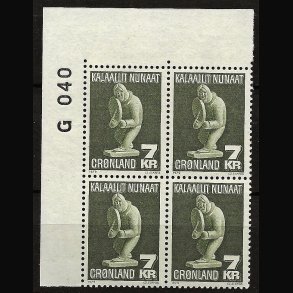Gr�nland marginalblok postfrisk G 040