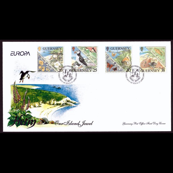 Guernsey AFA 805-808 FDC