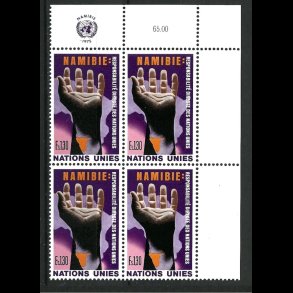 FORENEDE NATIONER POSTFRISK 4-BLOK - 155