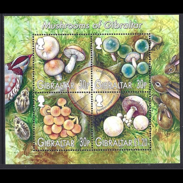 Gibraltar postfrisk AFA 1053-1056 miniark