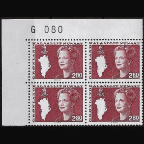 Gr�nland marginalblok postfrisk G 080