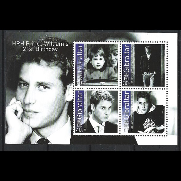 Gibraltar postfrisk AFA 1044-1047 miniark