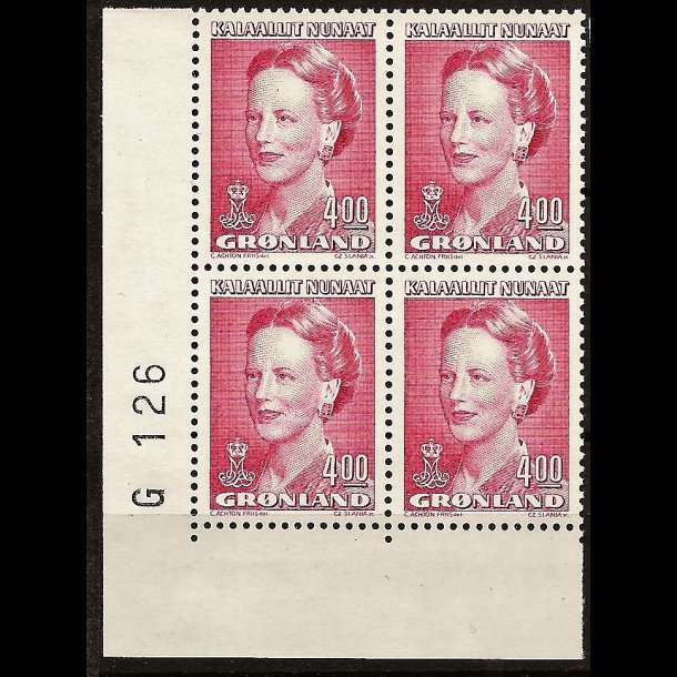 Grnland marginalblok postfrisk G 126