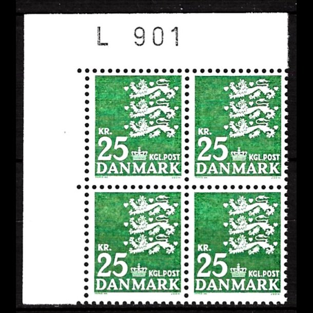 Danmark postfrisk marginalblok L901