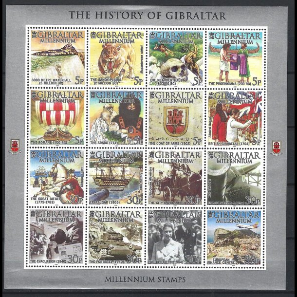Gibraltar postfrisk AFA 913-928 miniark
