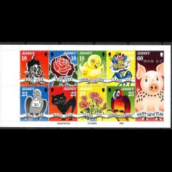 Jersey AFA 669-677 postfrisk hfte se billeder 