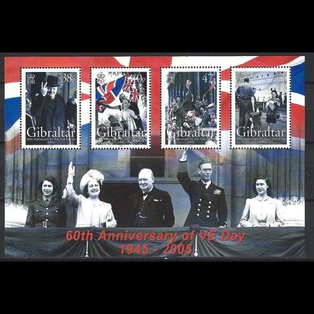 Gibraltar postfrisk AFA 1125-1128 miniark