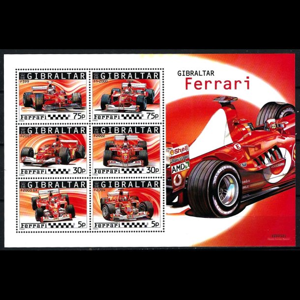 Gibraltar postfrisk AFA 1104-1109 miniark