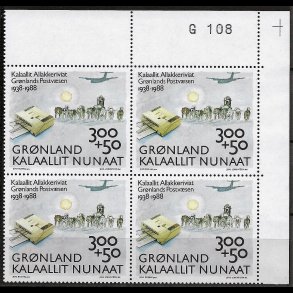 Gr�nland marginalblok postfrisk G 108