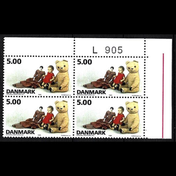 Danmark postfrisk marginalblok L905