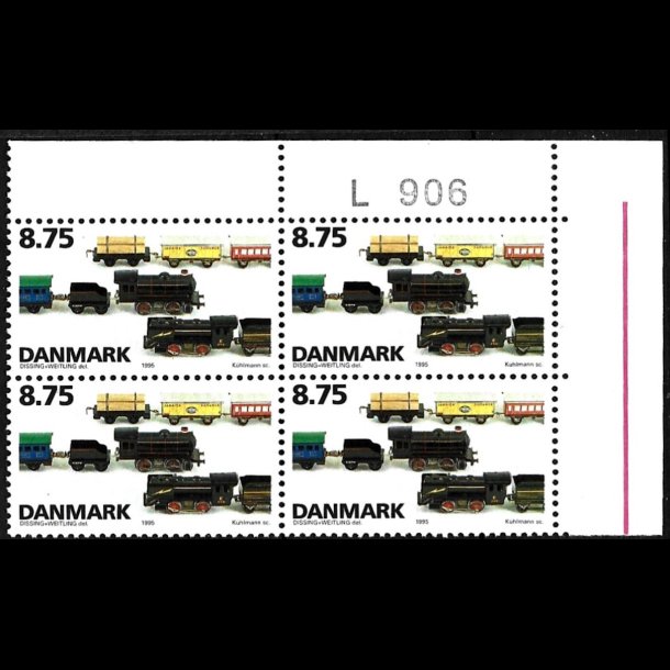 Danmark postfrisk marginalblok L906