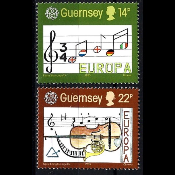 Guernsey postfrisk AFA 312-313