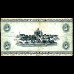 Danmark 5-kroner 1959-C1 Sieg 129 kval. 1-/VG 