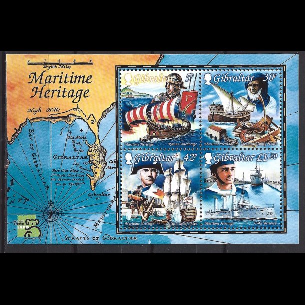 Gibraltar postfrisk AFA 870-873 miniark