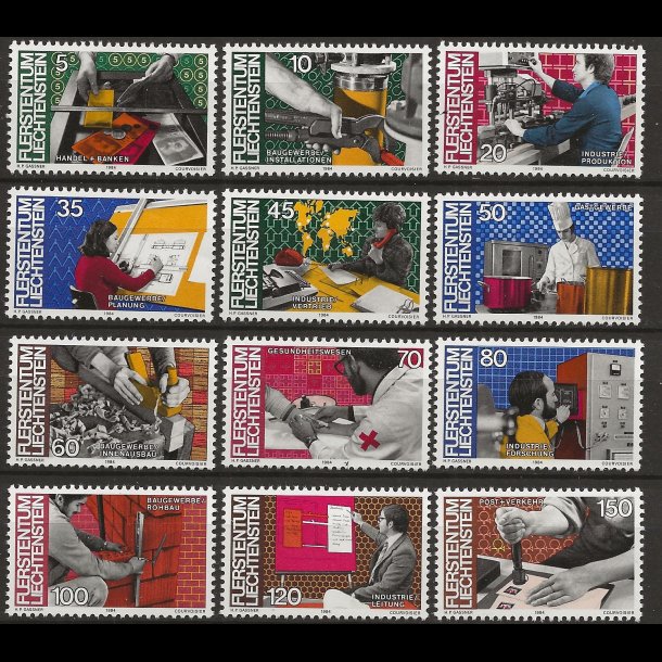 Liechtenstein postfrisk AFA nr. 843-854