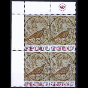 FORENEDE NATIONER POSTFRISK 4-BLOK - 19