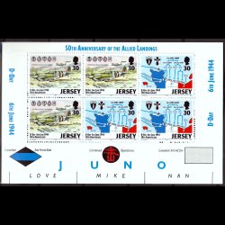 Jersey AFA 649-644 postfrisk prestigehfte se billeder 4 stk af hver