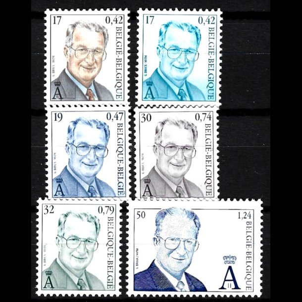 Belgien postfrisk AFA 2900+2938+2961+2962+3021+3023